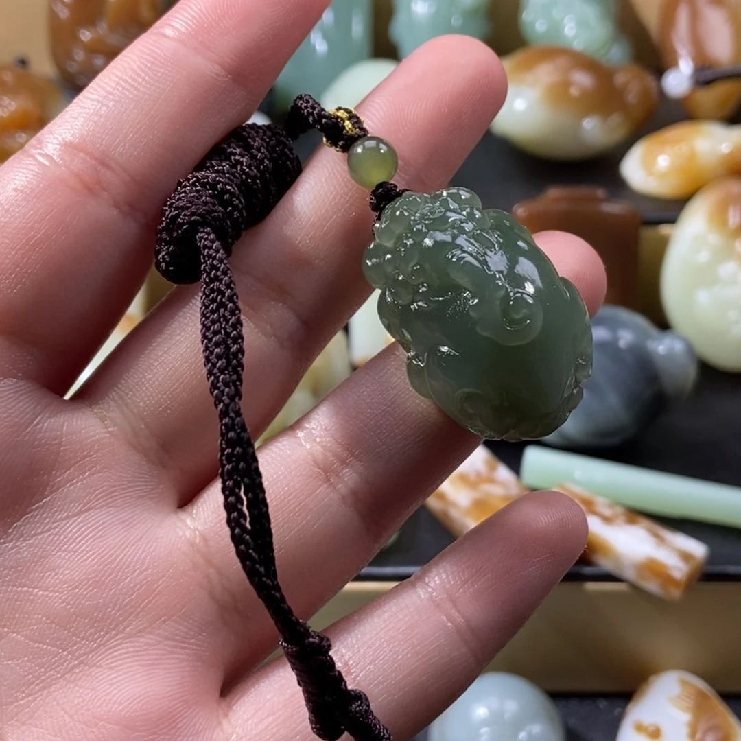 和田玉未镶嵌吊坠(不含链)