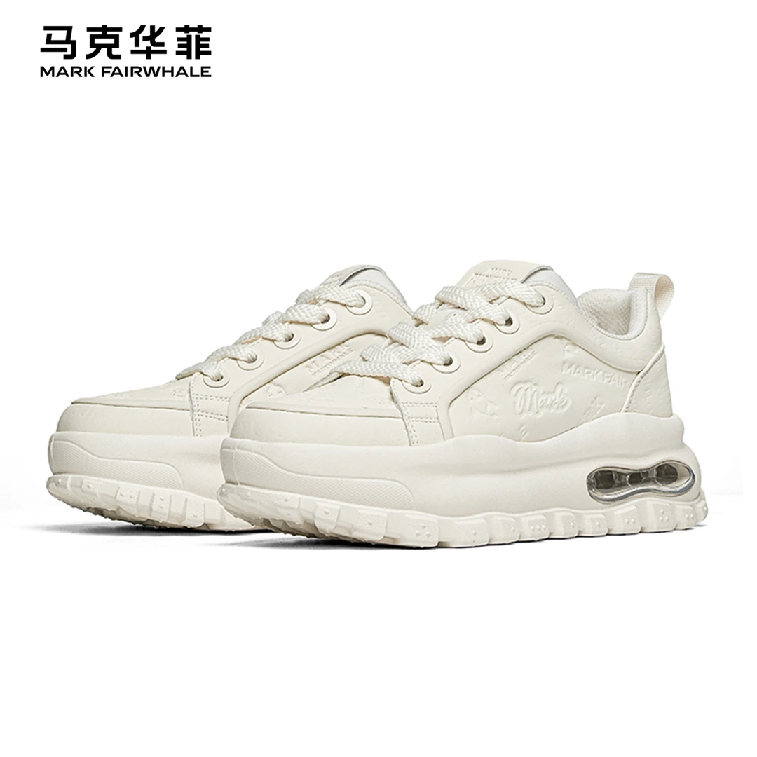 马克华菲休闲板鞋男2025春季潮牌男士运动时尚鞋百搭气垫低帮男鞋