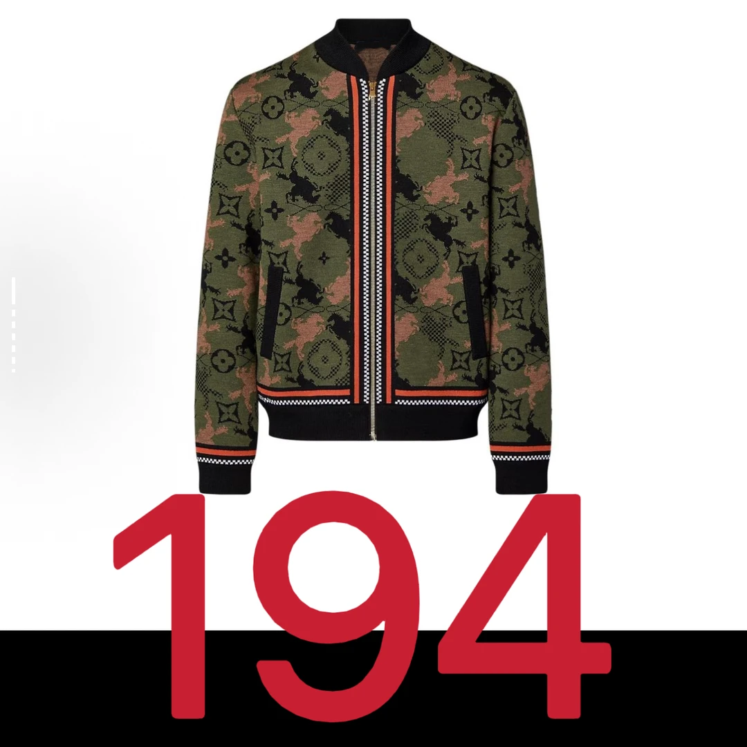 提花迷彩针织外套 194