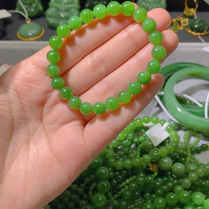 和田玉（碧玉）未镶嵌手串