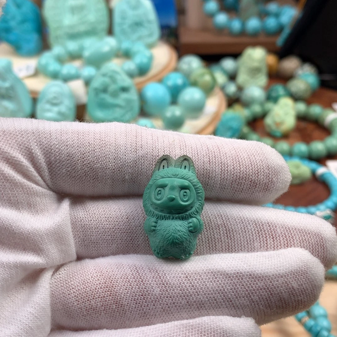 绿松石未镶嵌珠宝奇石15.1mm