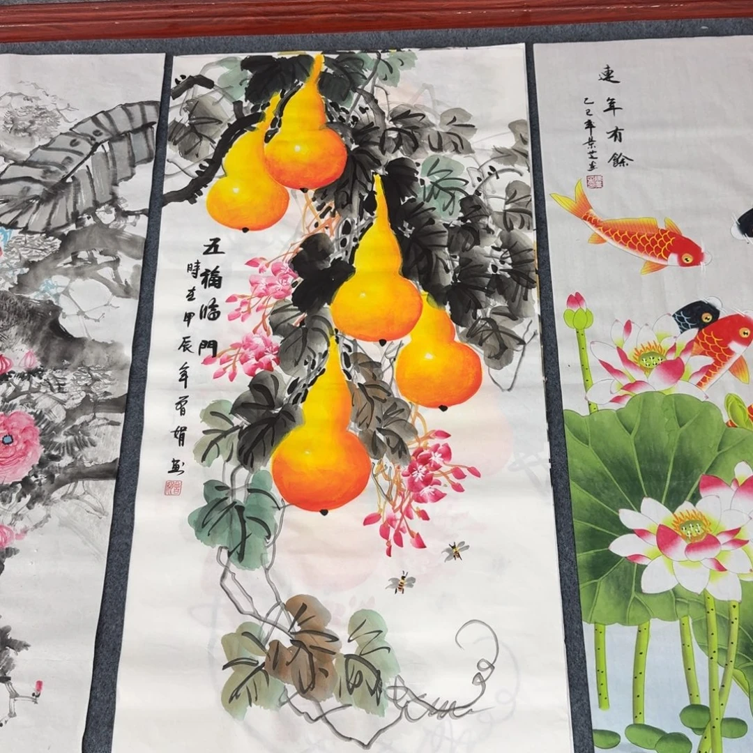 国画三尺尺寸50X100纯手绘作品