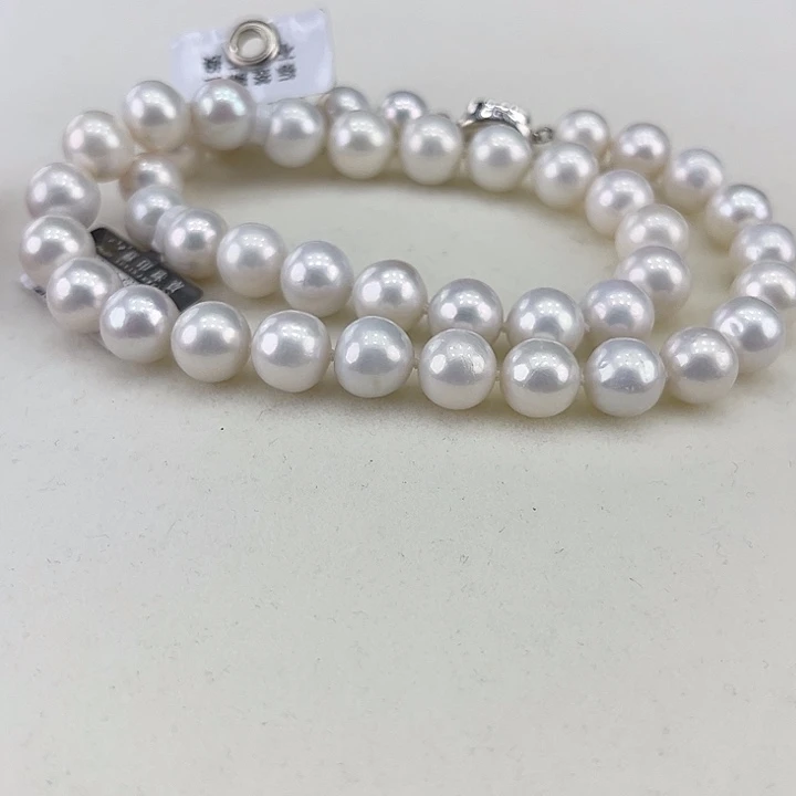 淡水珍珠银S925镶嵌颈饰10➕极光高品