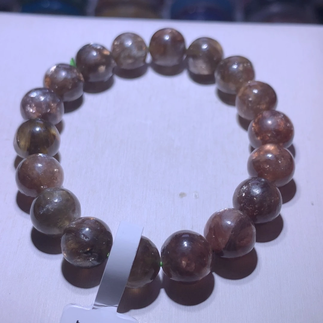 手串银S925镶嵌水晶黑金祖母11.8m