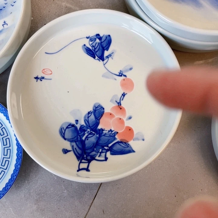 瓷片苹果壶承手绘