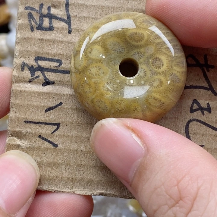 颈饰未镶嵌硅化珊瑚（珊瑚玉）王**儿