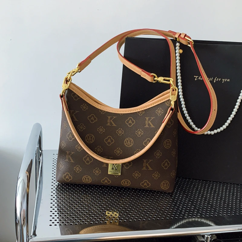 古缇蔻GUTIKOU洋气托特包女气质百搭单肩斜挎女包手拎大包旅行包