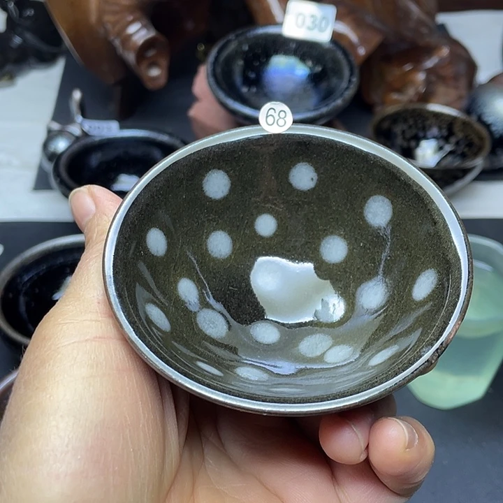 茶盏柴烧建盏茶杯小瑕68