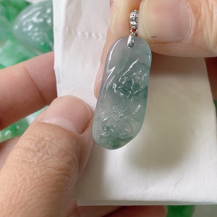 定制翡翠银S925镶嵌随行