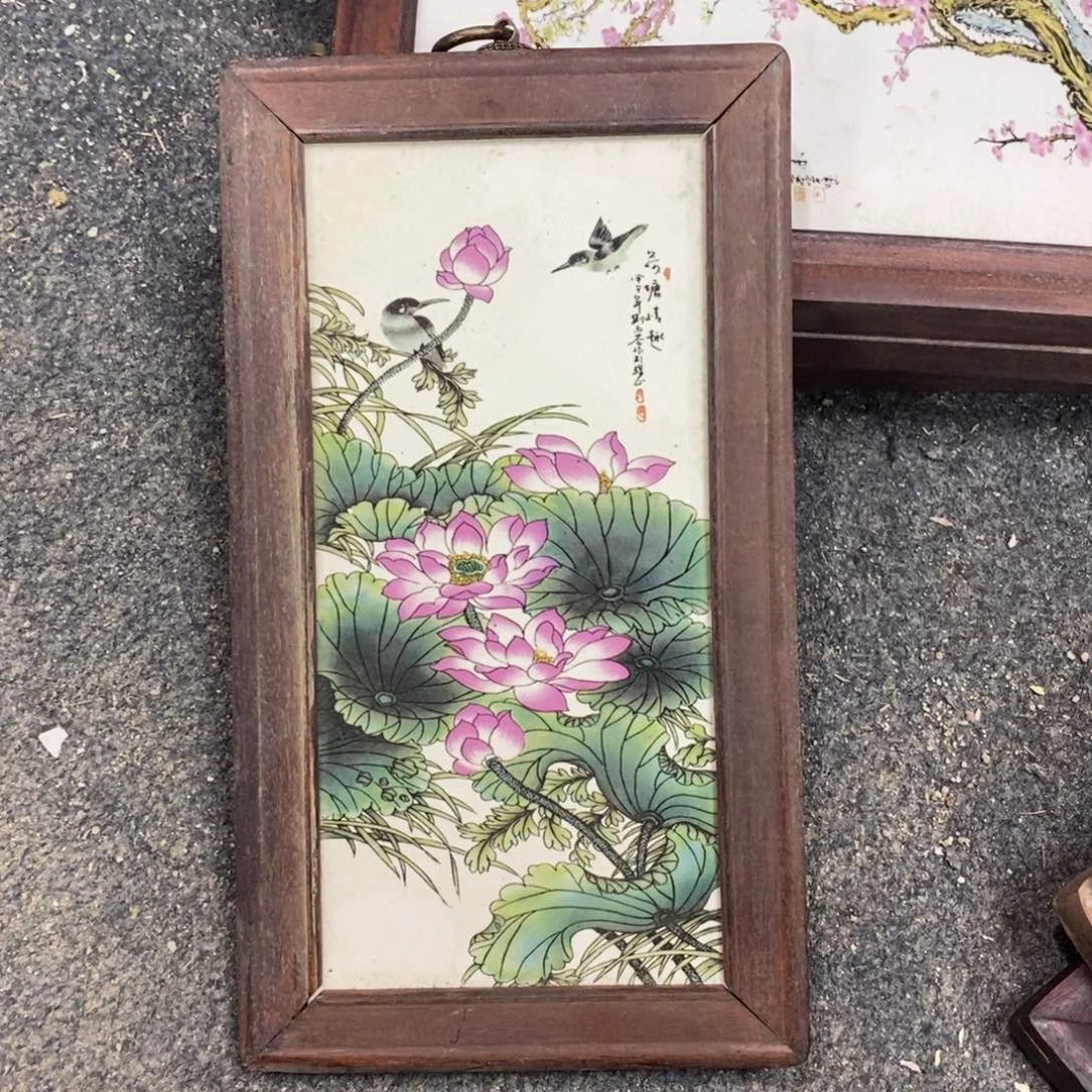 瓷30*16 景德镇瓷板画柴窑烧制