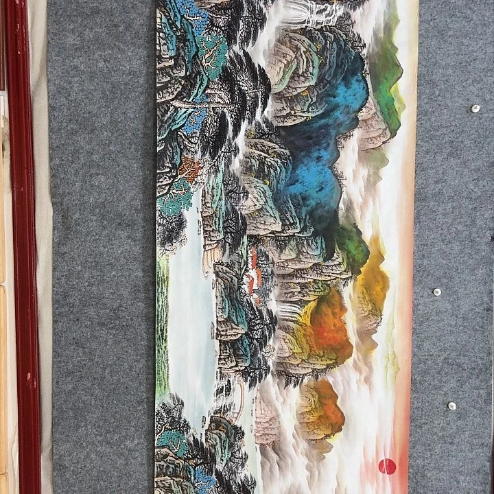 国画手绘国画锦绣河山