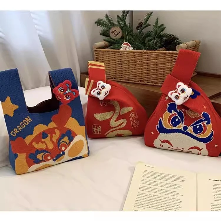 2025龙年红色喜庆糖果袋子创意新款新年公司年会礼盒伴手礼礼品袋