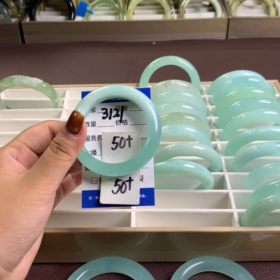 未镶嵌蛇纹石玉手镯3121
