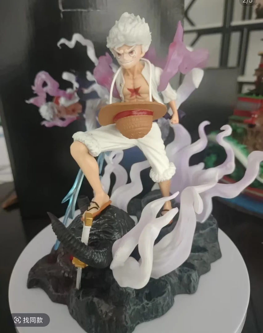 【全款现货】海贼王系列牛头五档尼卡路飞可发光 优质雕像手办潮玩