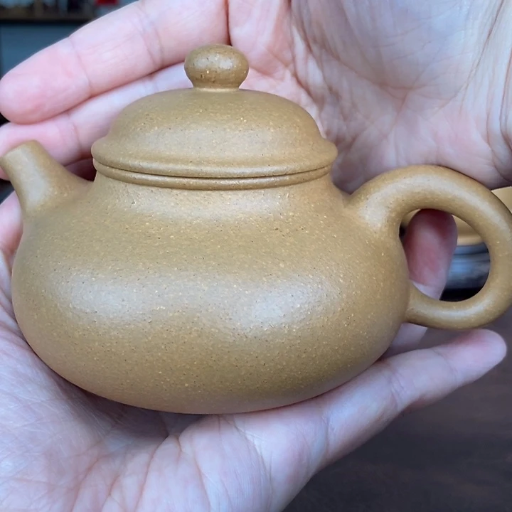 茶壶紫砂黄金段泥的容天壶