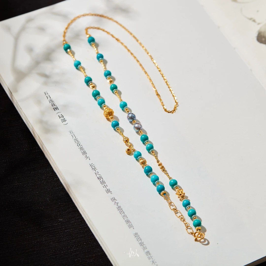 【松遇】·似梓珠宝· 18K绿松项链 SZCC2402731