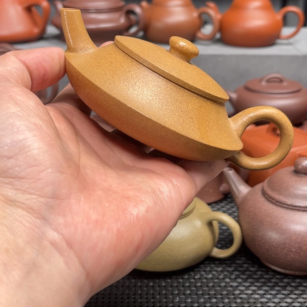 紫砂茶壶紫砂艺术茶具套装黄金段