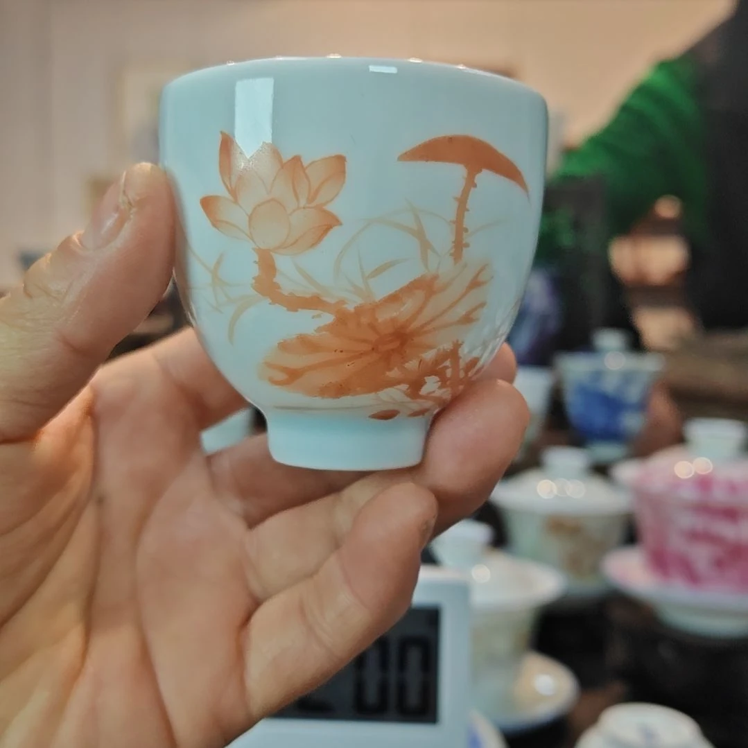 秋**语景德镇手工手绘主人杯