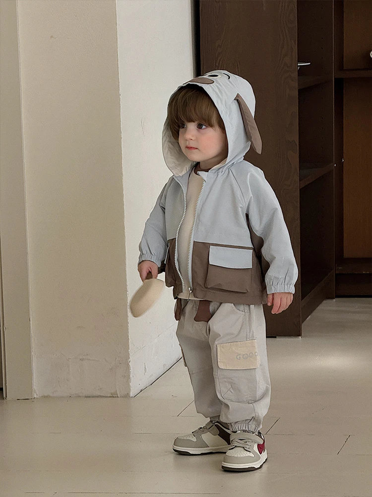 幼1072）拼色冲锋衣