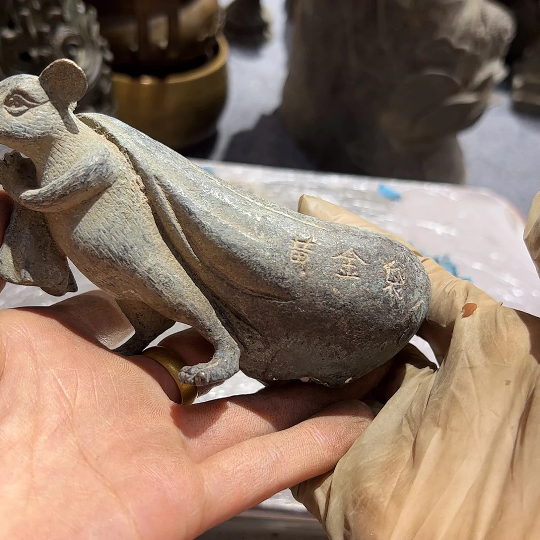 橘*微瑕疵黄铜摆件工艺品