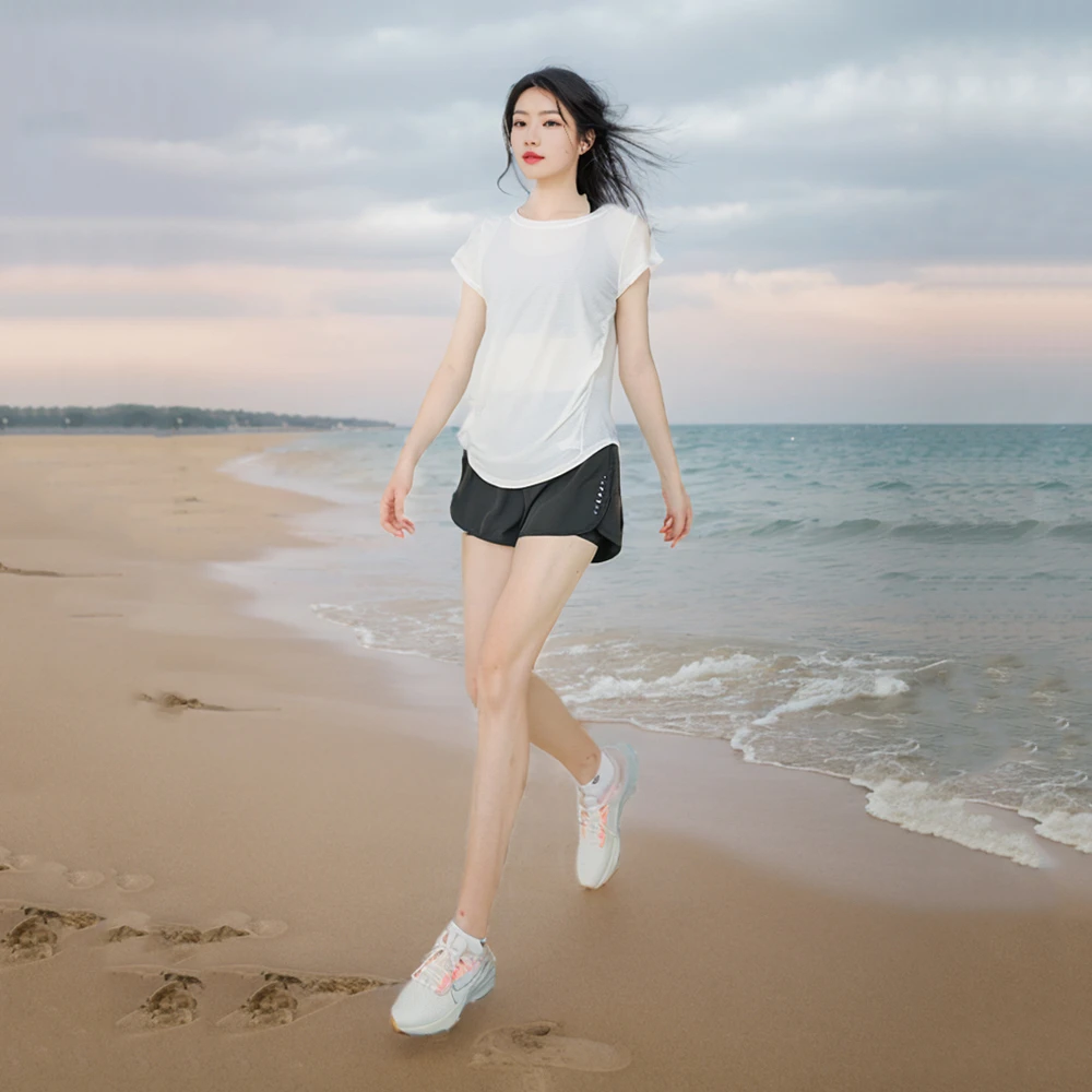 运动套装女夏季薄款速干透气瑜伽服晨跑步健身衣宽松显瘦时尚专业