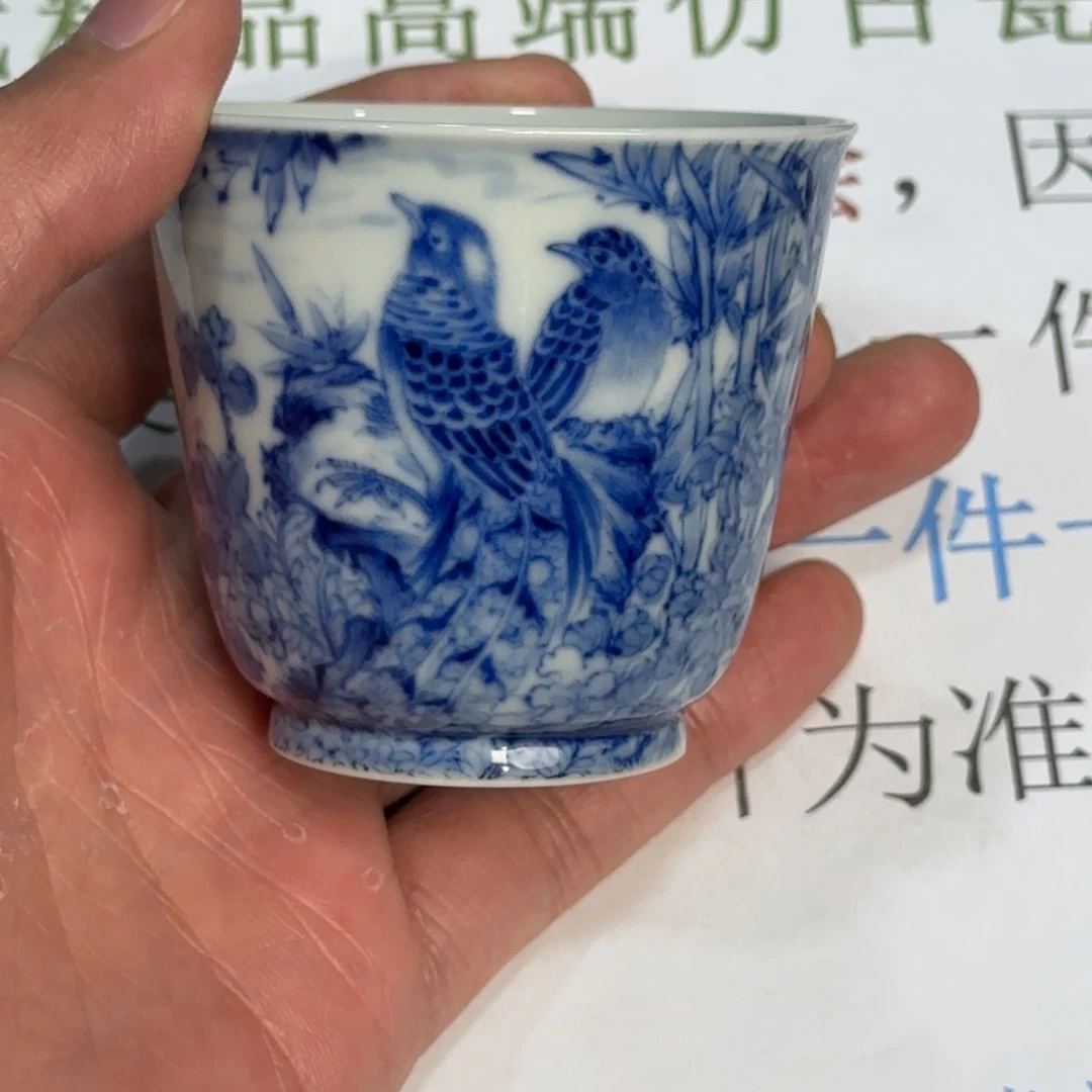 杯子瓷当代仿古精品全手工