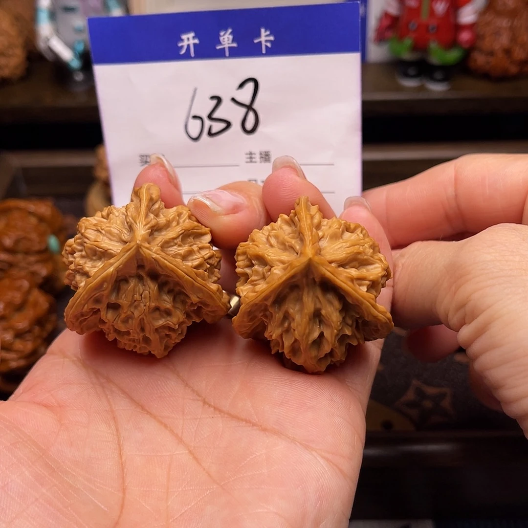 桃核吊坠盘山三棱38