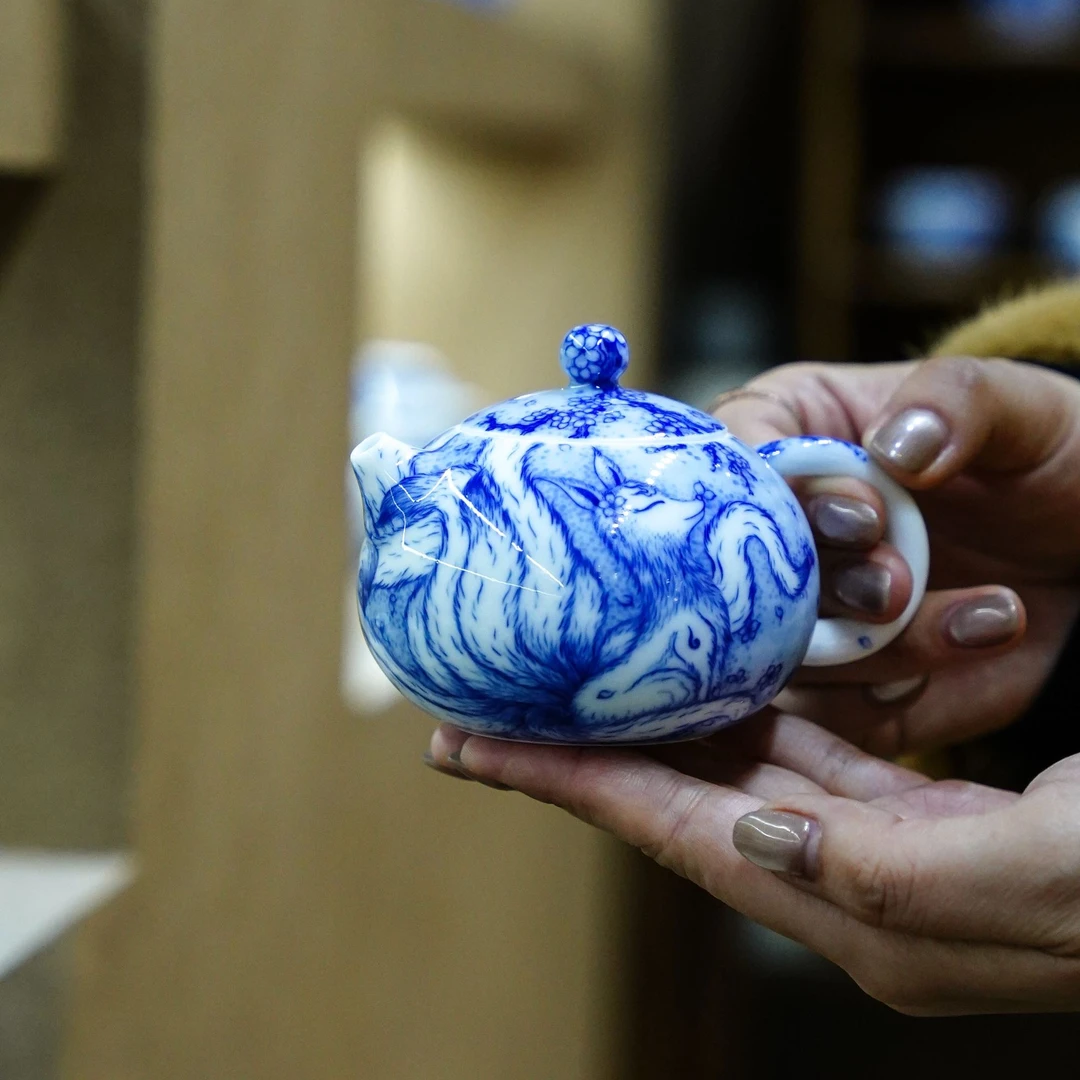 画堂春 【山海经系列】九尾狐小壶  创意饮茶品茗茶具中式茶道喝茶