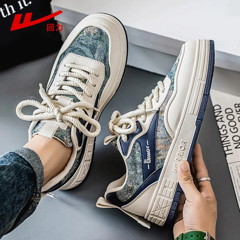 回力男鞋春季新款板鞋男士厚底增高耐磨防滑潮流百搭户外休闲潮鞋