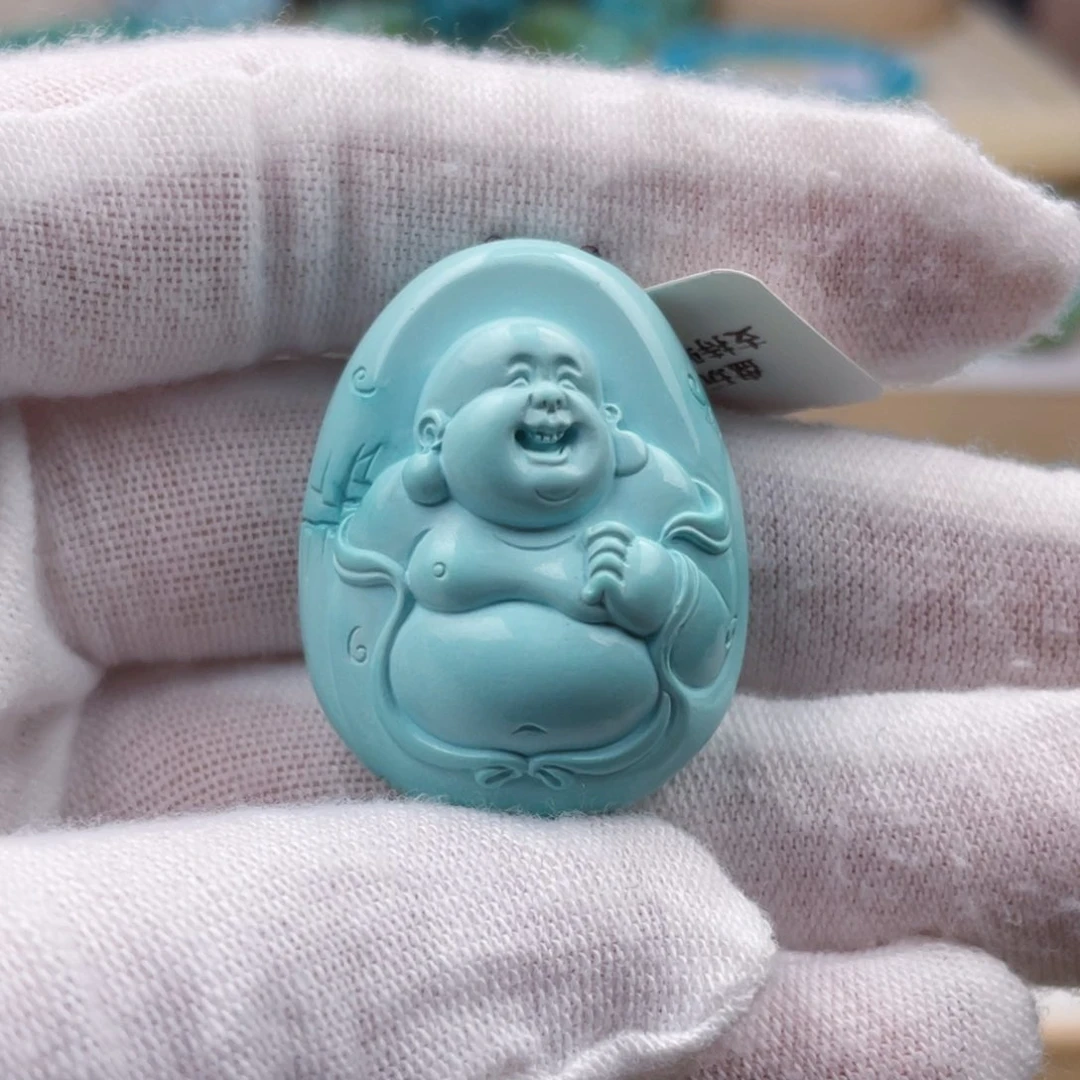 未镶嵌绿松石珠宝奇石24.7mm
