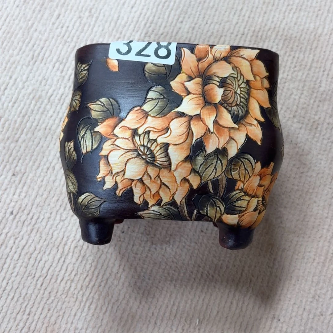 灰****紫砂花盆陶瓷多肉花盆微瑕