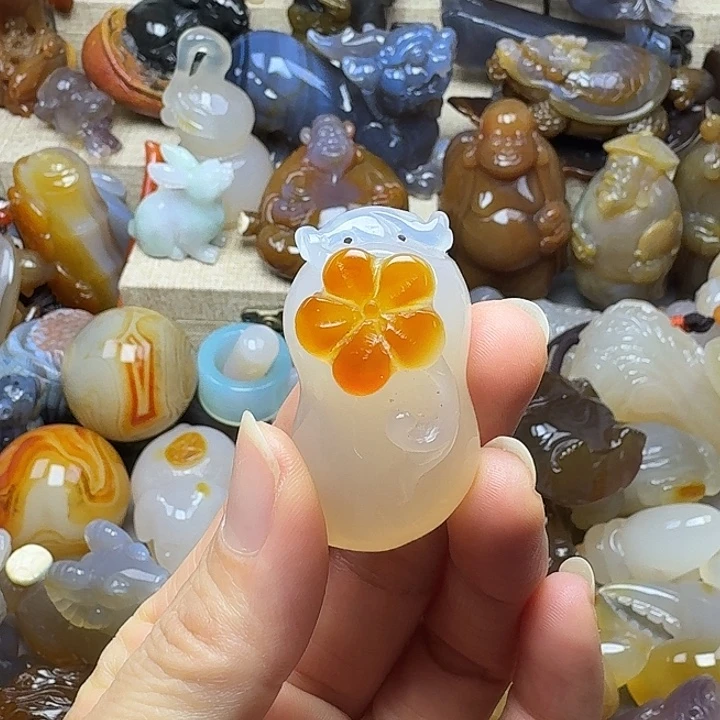 玛瑙/玉髓未镶嵌饰品