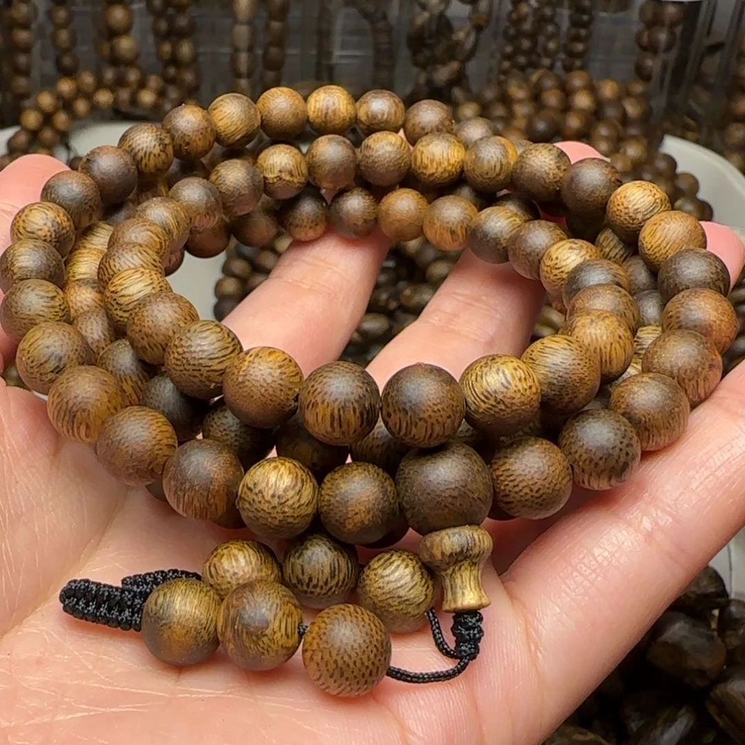 沉香手串…*…多圈0.8规格23克海南乌身老料