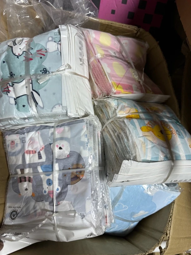 十条纯棉口水巾三角带调节扣