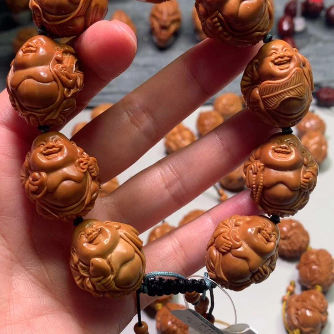 【闪购商品】橄榄核手串/手链Z*八宝弥勒