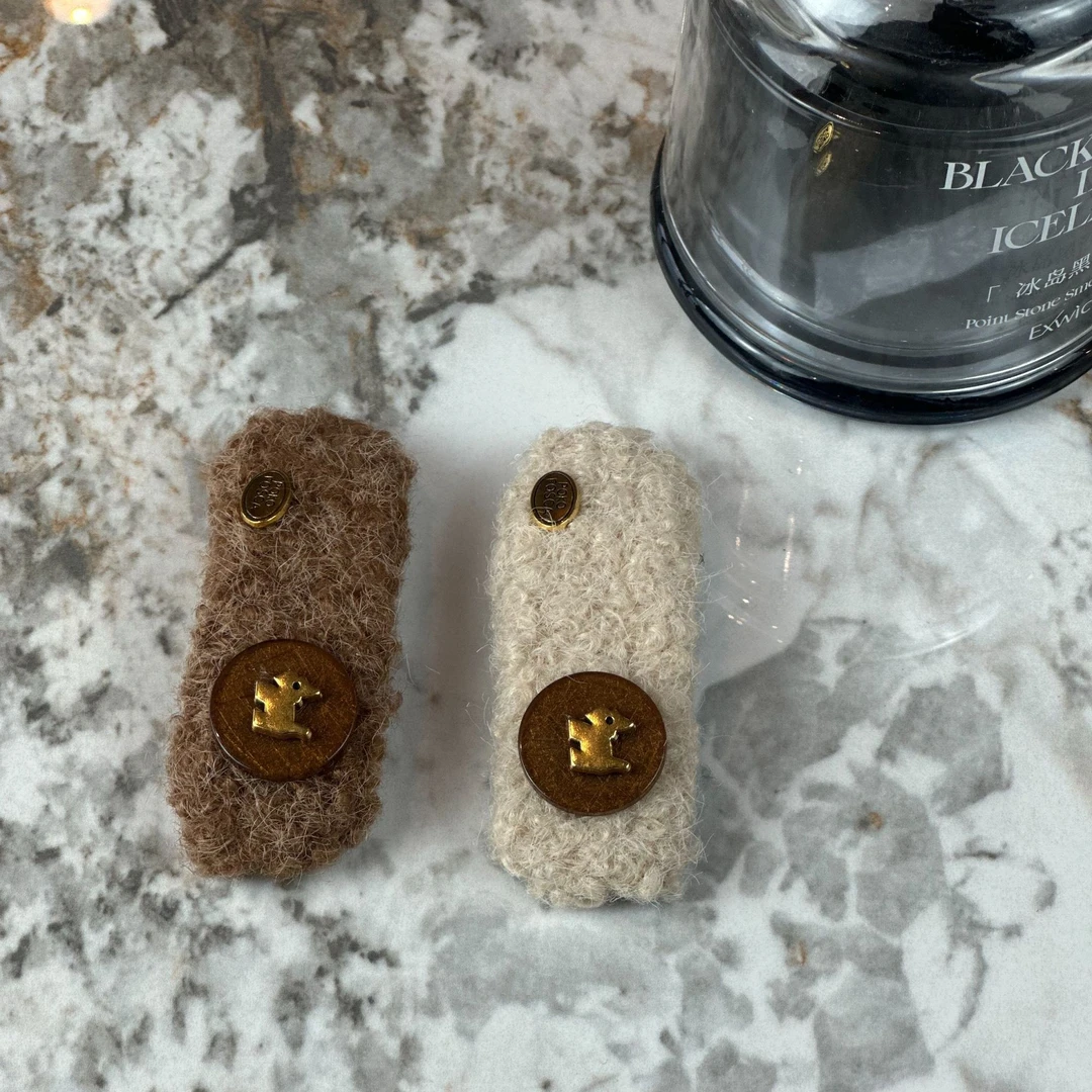 韩版百搭可爱小狗刘海发夹毛绒侧边夹ins少女碎发bb夹头夹清新