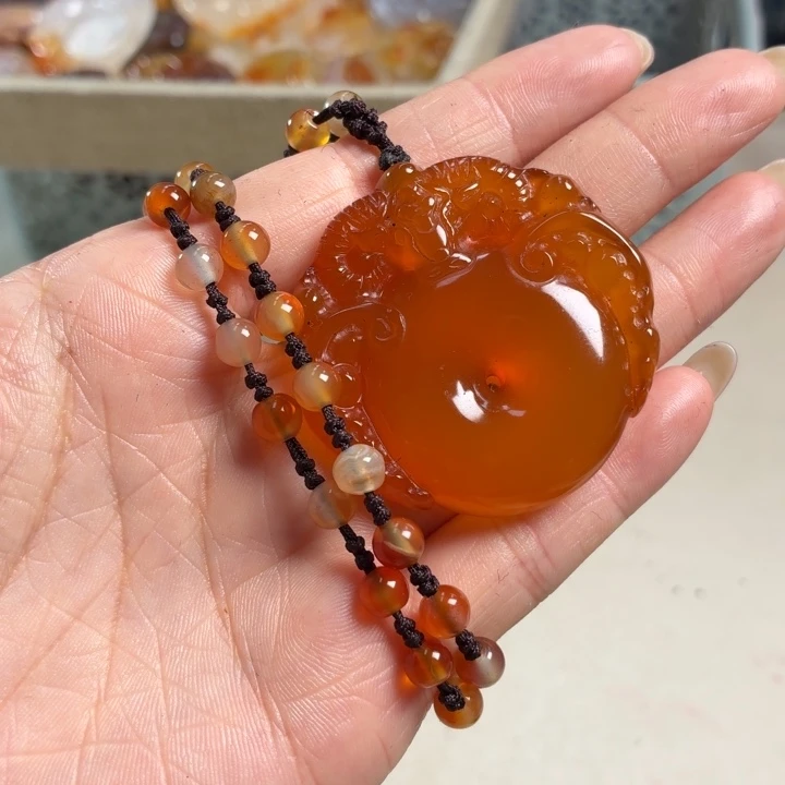 玛瑙/玉髓未镶嵌吊坠(不含链)