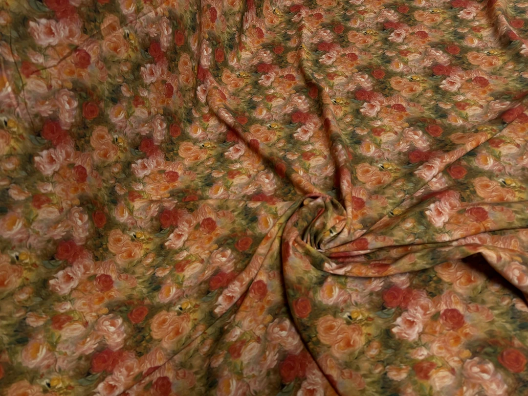 【云蝉 晕染玫瑰】精品80支绵绸面料不支持7天无理由退货