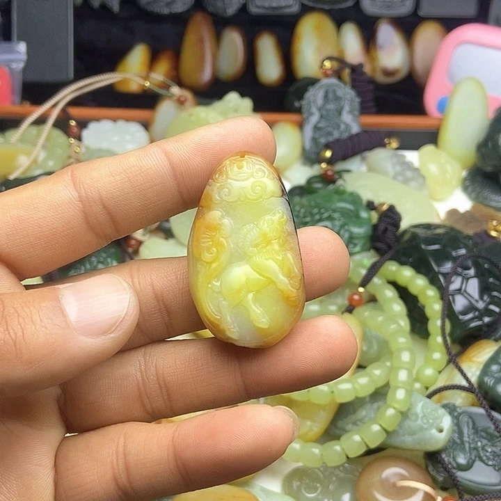 颈饰未镶嵌和田玉宁**远