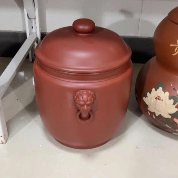 茶叶罐紫砂八饼罐