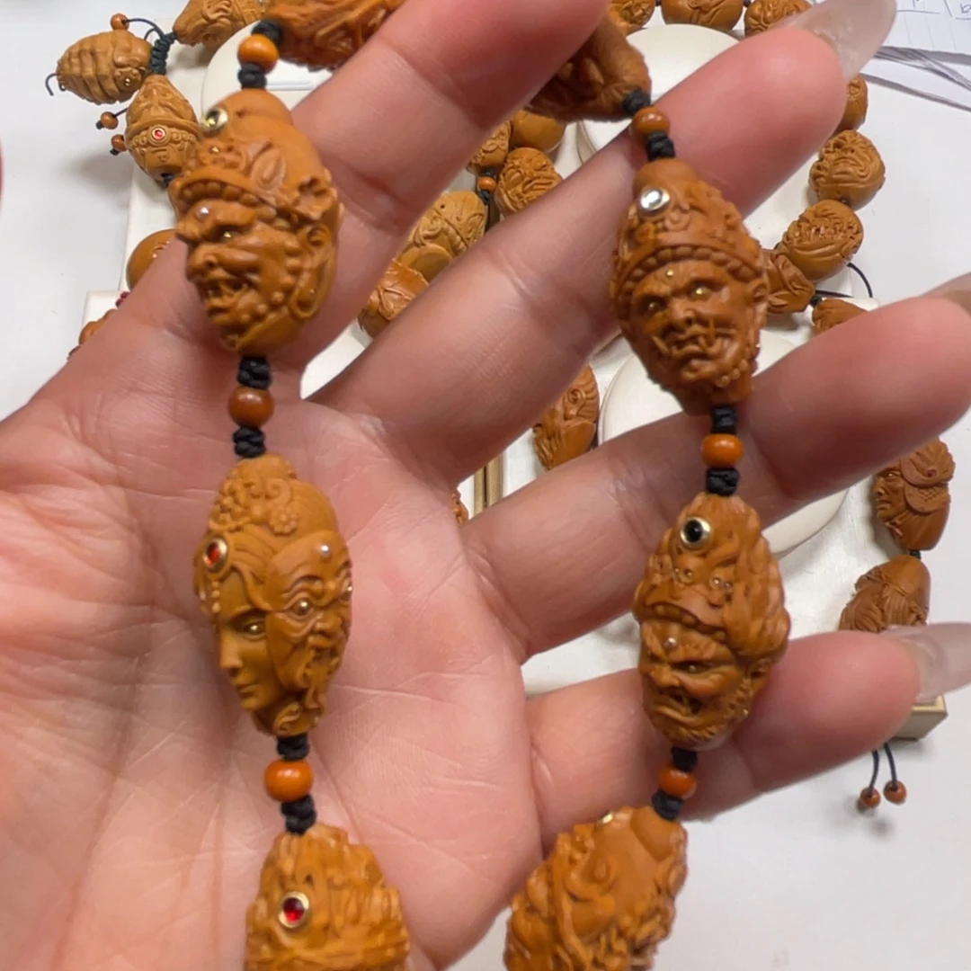 手串/手链橄榄核八宝五色财神橄榄核手串