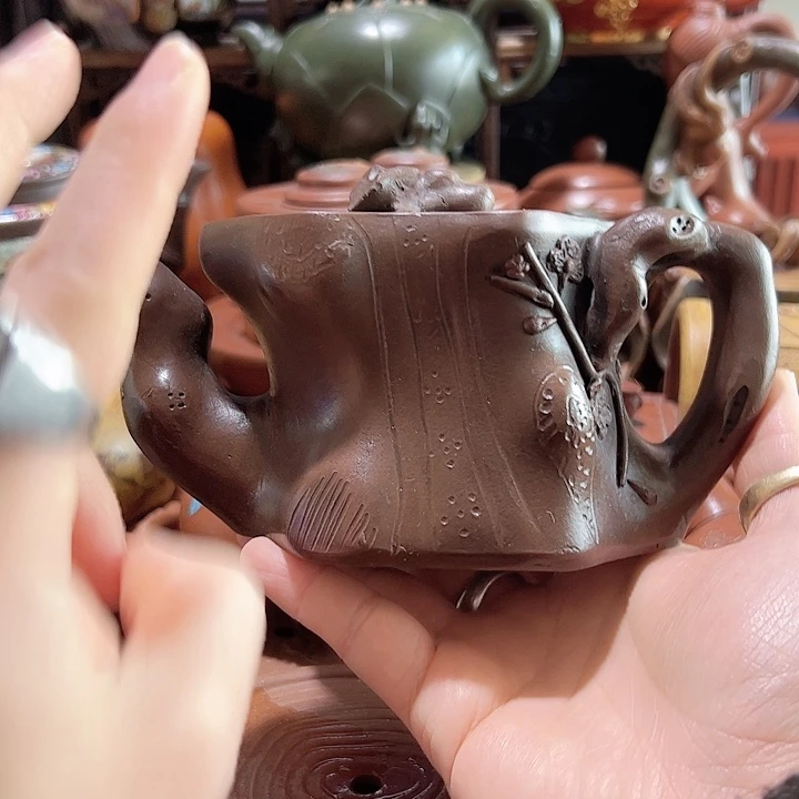 紫砂茶壶紫砂壶收藏起来了！