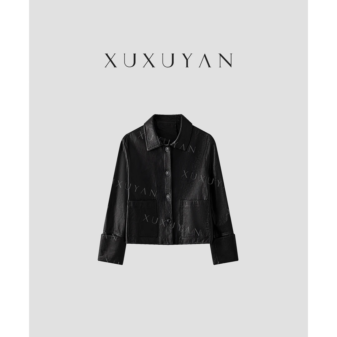 【XUXUYAN】黑标臻选100%进口植糅绵羊皮皮衣外套-XX607#6612