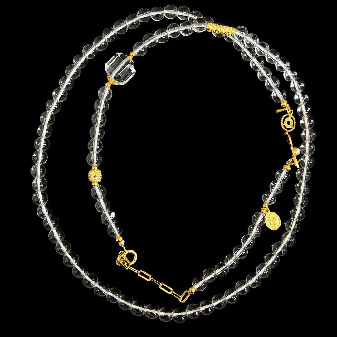 3961-白水晶项链孤品