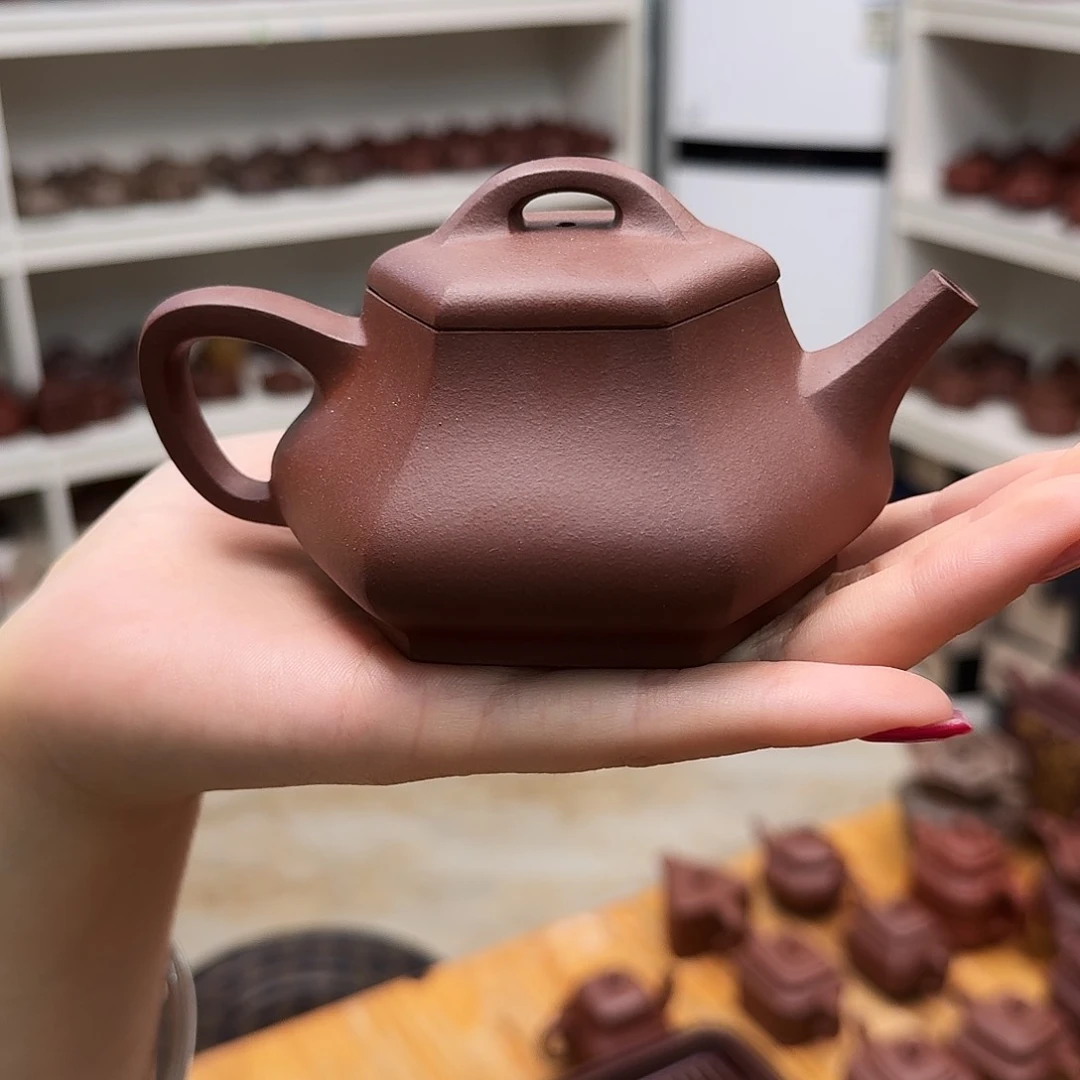 茶壶紫砂紫砂壶六方锦瓢180cc福利