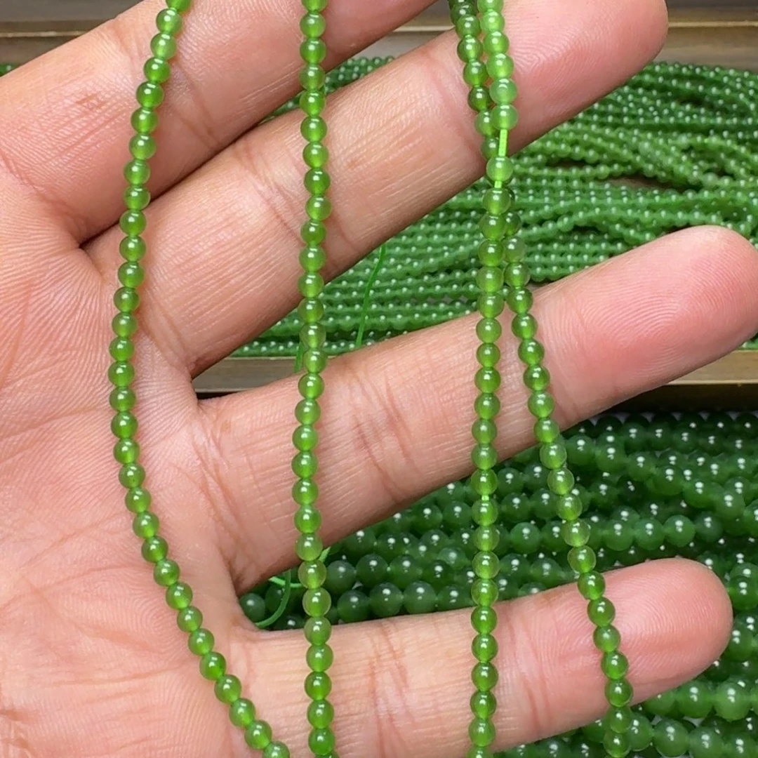 和田玉未镶嵌颈饰碧玉冰阳绿卡3