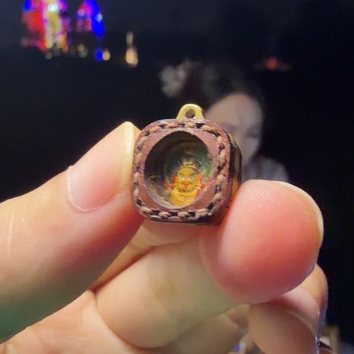 吊坠黄C擦擦-热贡纯手绘-毛毛