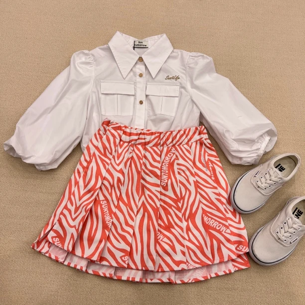 12165高端儿童春款时尚腰裙C16-1-1