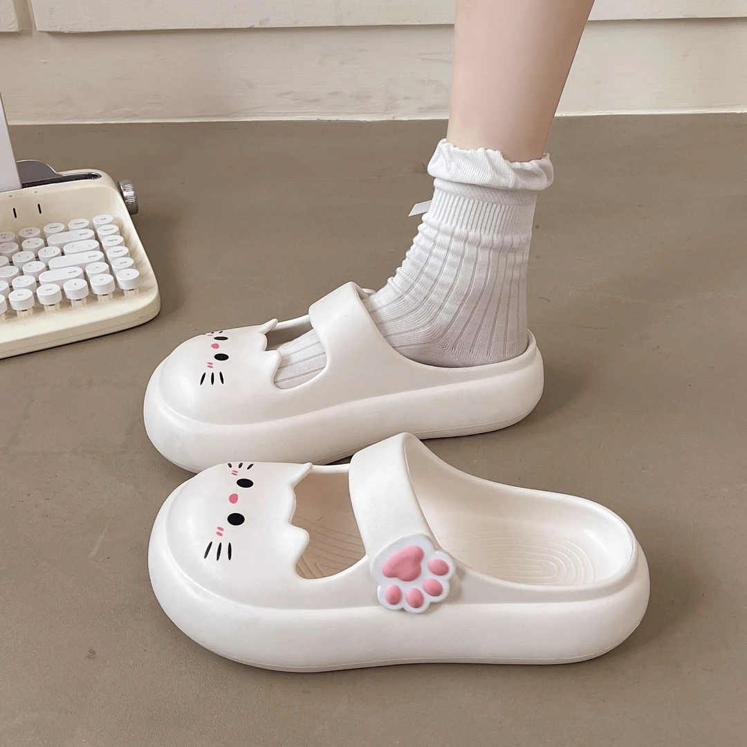 玛丽珍凉拖鞋女2025春季新款外穿厚底增高踩屎感防滑包头凉拖鞋潮