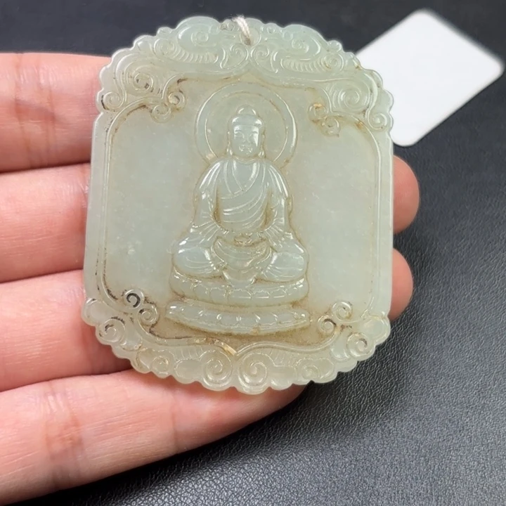 稳***和田玉未镶嵌挂件